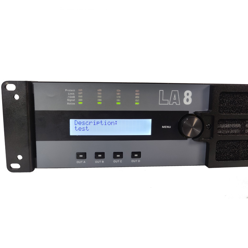 LA8 Amplificateur DSP de puissance à commutation audio stéréo professionnel