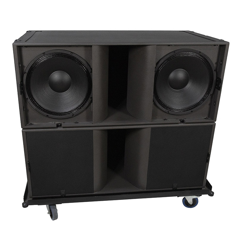 KS28 Double haut-parleur de caisson de basses Dj Super Bass Bar de 18 pouces