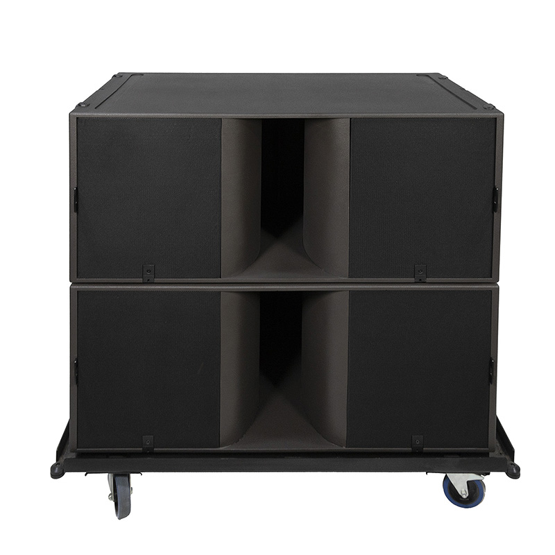 KS28 Double haut-parleur de caisson de basses Dj Super Bass Bar de 18 pouces