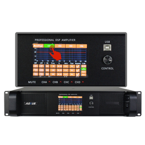 DSP6000Q Amplificateur de puissance audio professionnel 4 canaux avec DSP